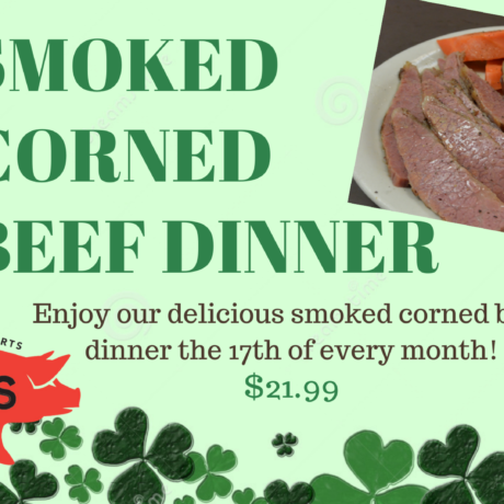 Smoked Corned Beef Dinner Day!