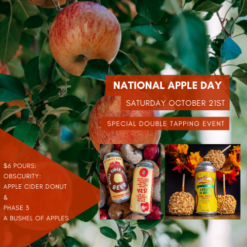 National Apple Day: Special Double Tapping Event!